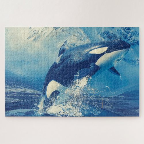 Orcas or Killer Whales Jigsaw Puzzle