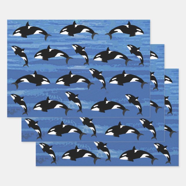 Orcas Wrapping Paper Sheets (Set)