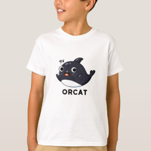 Orcat Funny Cat Orca Pun  T-Shirt