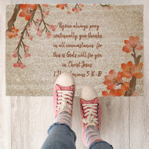 Orchard Bloom Branches  Fiber Doormat