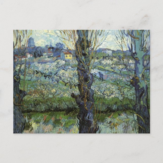 Orchard Blossom, View of Arles, Vincent Van Gogh Postcard (Front)