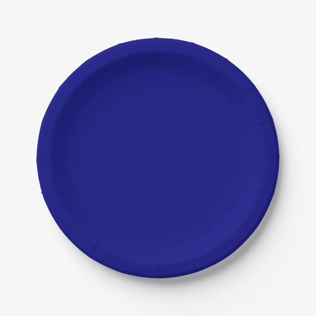 Orchard Blue Paper Plates (Front)