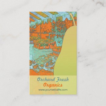 Orchard Fresh Organics Business Card by profilesincolor at Zazzle
