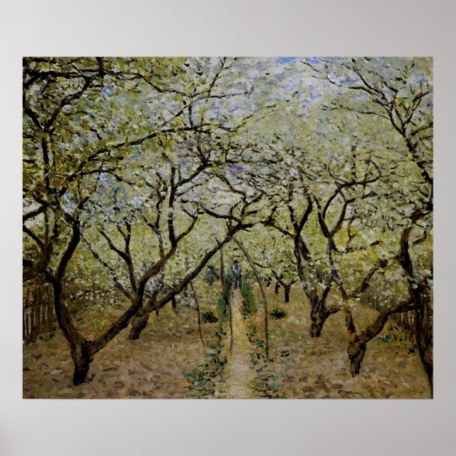 Orchard in Bloom by Claude Monet - Painting Print (Front)