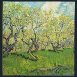 Orchard in Blossom by Vincent van Gogh Cloth Napkin<br><div class="desc">Orchard in Blossom by Vincent van Gogh is a vintage fine art post impressionism floral landscape nature painting. A farming scene with trees in a green grass backyard meadow with blooming flowers in the spring. About the artist: Vincent Willem van Gogh (1853 -1890) was one of the most famous Post...</div>