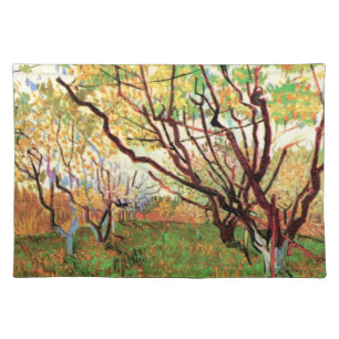 Orchard in Blossom by Vincent van Gogh Cloth Placemat