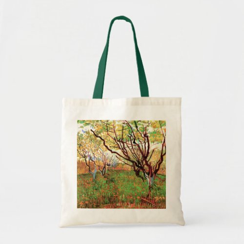 Orchard in Blossom by Vincent van Gogh Tote Bag