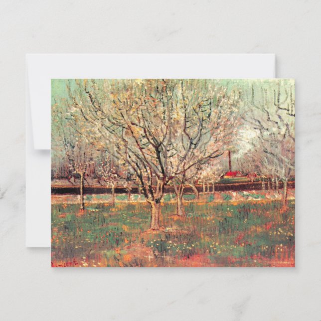 Orchard in Blossom, Plum Trees by Vincent van Gogh (Front)