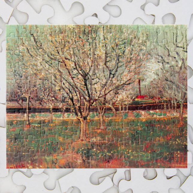 Orchard in Blossom, Plum Trees by Vincent van Gogh Jigsaw Puzzle (Creator Uploaded)