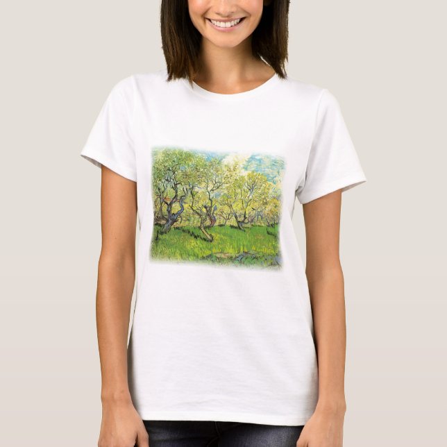 Orchard in Blossom Van Gogh copy T-Shirt (Front)