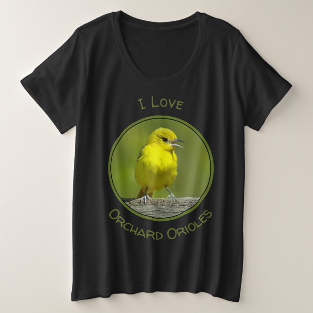 Orchard Oriole - Original Photograph Plus Size T-Shirt (Design Front)