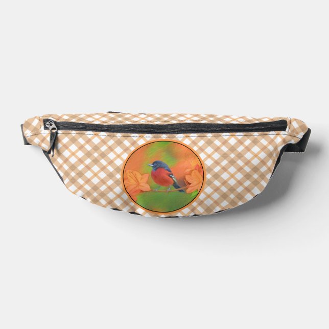 Orchard Oriole Songbird Painting Original Bird Art Fanny Pack (Lay Down)