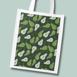 Orchard Pear fruit pattern Grocery Bag