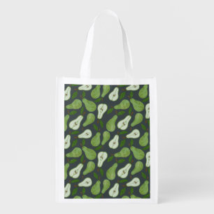 Orchard Pear fruit pattern Grocery Bag