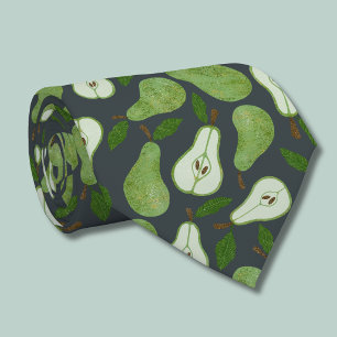 Orchard Pear Fruit pattern Neck Tie