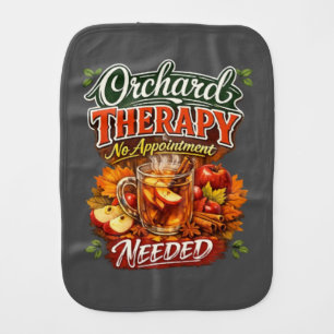 Orchard Therapy Funny Apple Cider Autumn gift Baby Burp Cloth