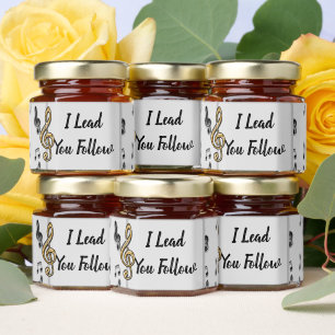Orchestra Band Music Teacher I Lead You Follow Honey Jar Favors