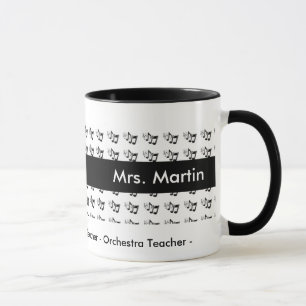 Orchestra - Band - or Music Teacher Custom Mug