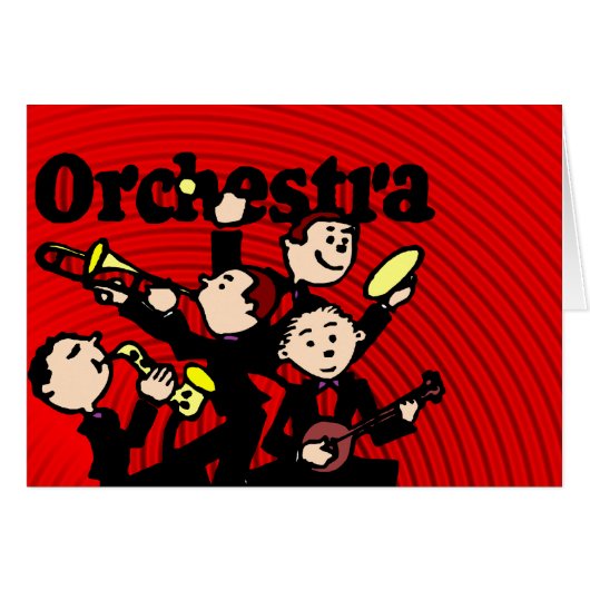 Orchestra Cards (Front Horizontal)