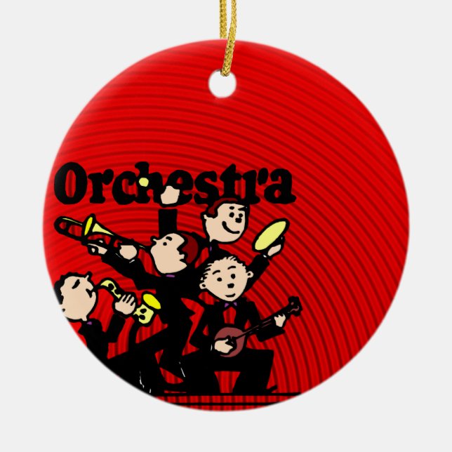 Orchestra Ceramic Ornament (Front)