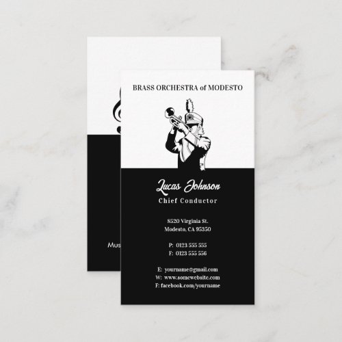 Orchestra  Chief Conductor Business Card