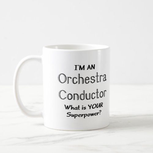 Orchestra conductor coffee mug