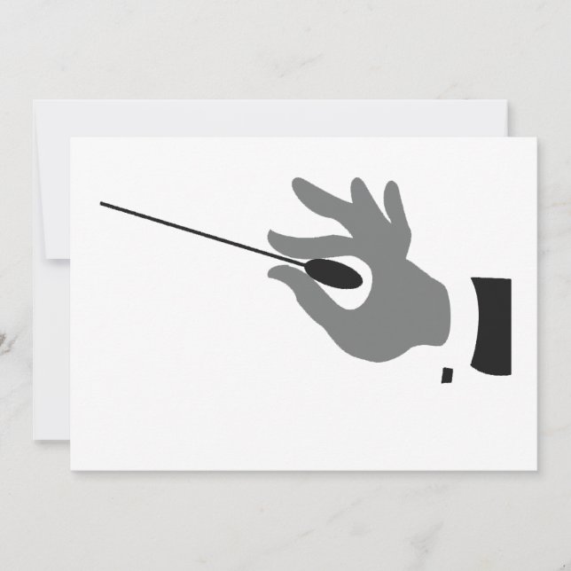 Orchestra Conductor Invitations (Front)
