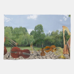 Orchestra Instruments in the Park Towel