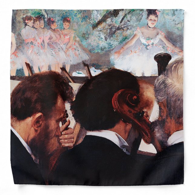Orchestra Musicians, Edgar Degas Bandana (Front)