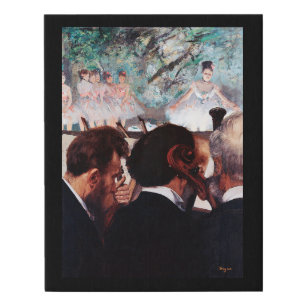 Orchestra Musicians, Edgar Degas Faux Canvas Print