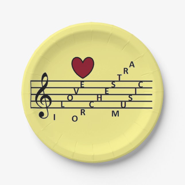 Orchestra Paper Plates (Front)