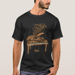 Orchestra Pianist Musician Gift Music Notes Piano T-Shirt