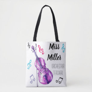 Orchestra Teacher Design Tote Bag