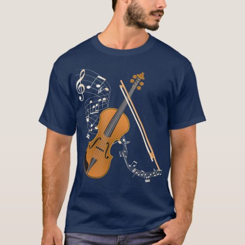 Orchestra Violin Player Gift Musical Instrument T_Shirt