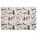 Orchestral Instruments Pattern Fabric
