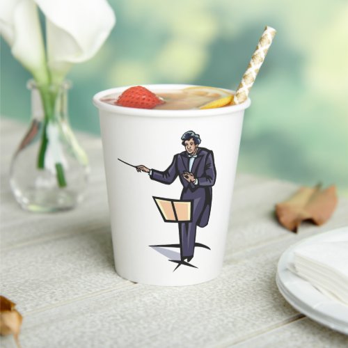 Orchestrator Conductor Paper Cups