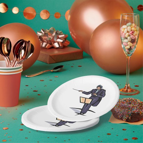 Orchestrator Conductor Paper Plates