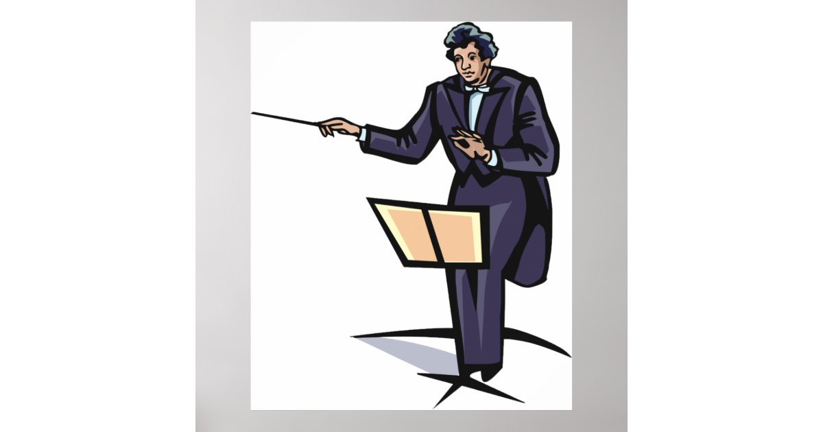 Orchestrator Conductor Poster | Zazzle