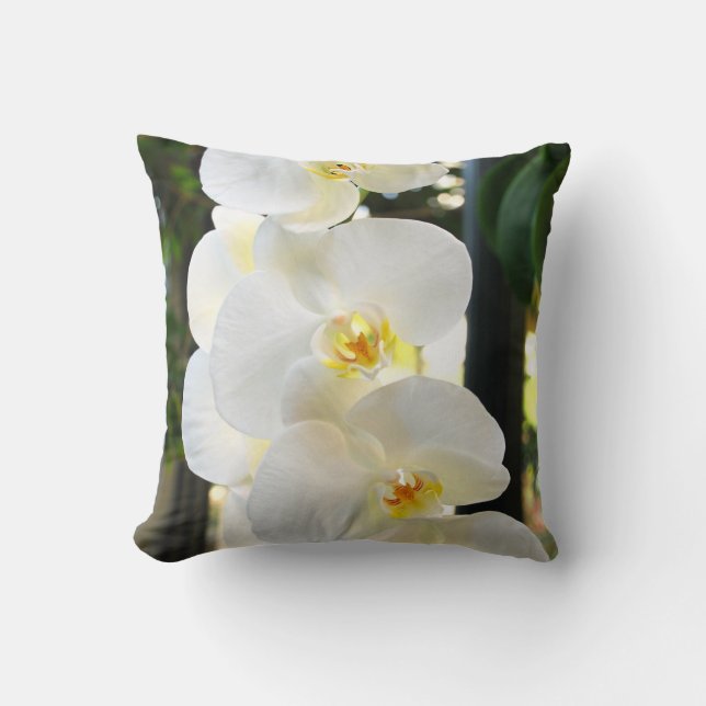 ORCHID #9 THROW PILLOW (Front)
