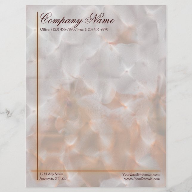 Orchid Abstract Letterhead Template (Front)