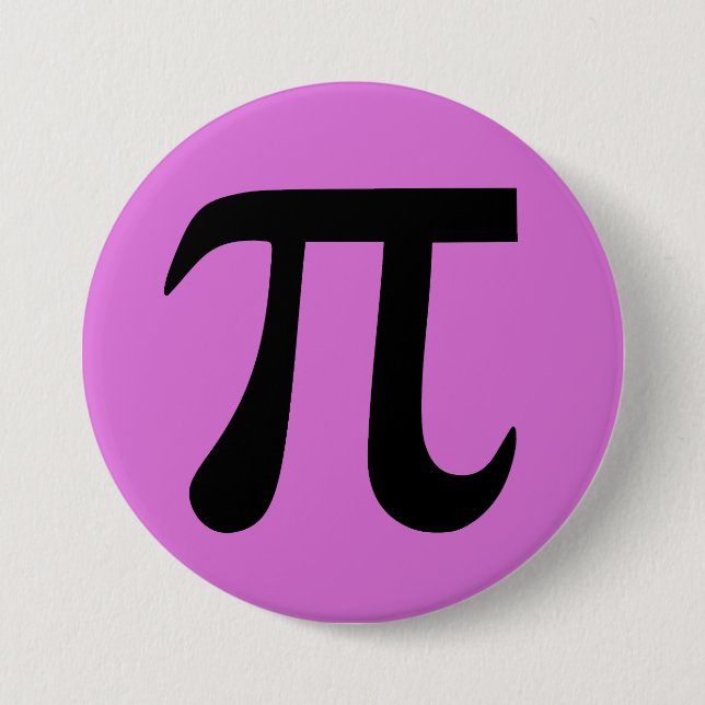 Orchid and Black Pi Button (Front)