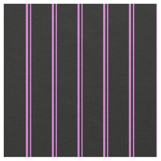 Orchid and Black Stripes Fabric