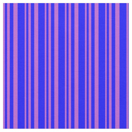 Orchid and Blue Stripes Pattern Fabric