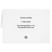 Orchid and Bud Cards (Back Horizontal)