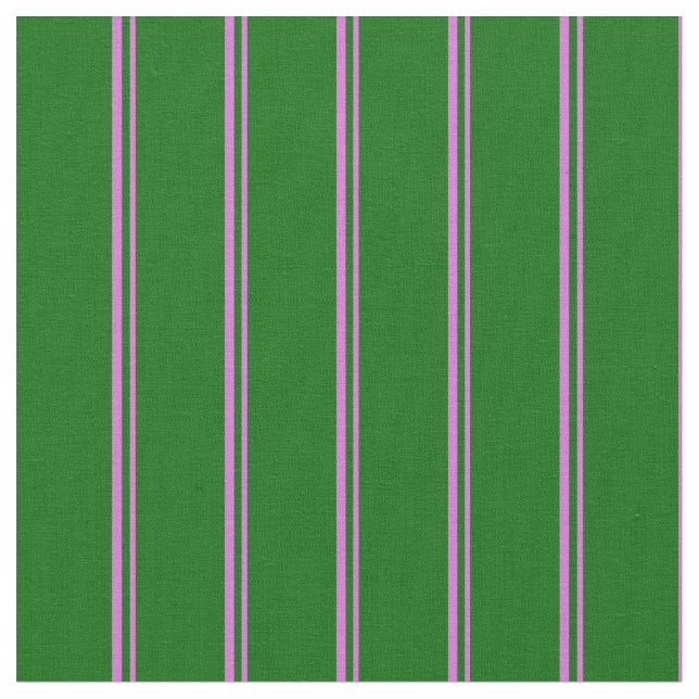 Orchid and Dark Green Pattern Fabric (Close Up)