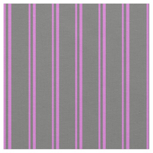 Orchid and Dim Gray Stripes Pattern Fabric