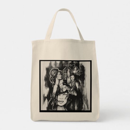 Orchid and Ghost Tote by Samira Sperry