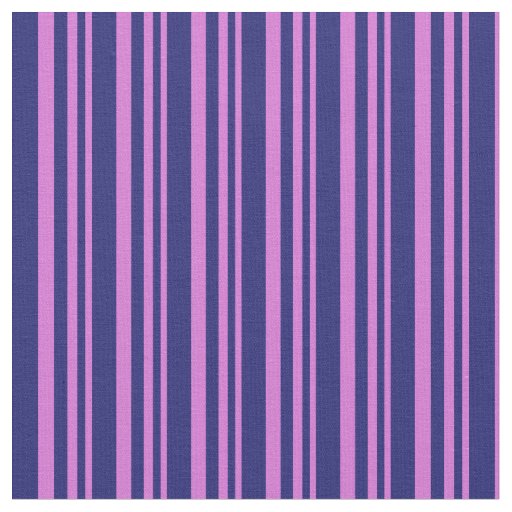 Orchid and Midnight Blue Colored Pattern Fabric