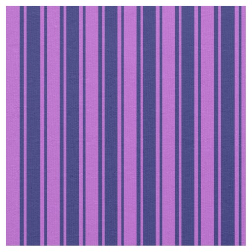 Orchid and Midnight Blue Striped/Lined Pattern Fabric