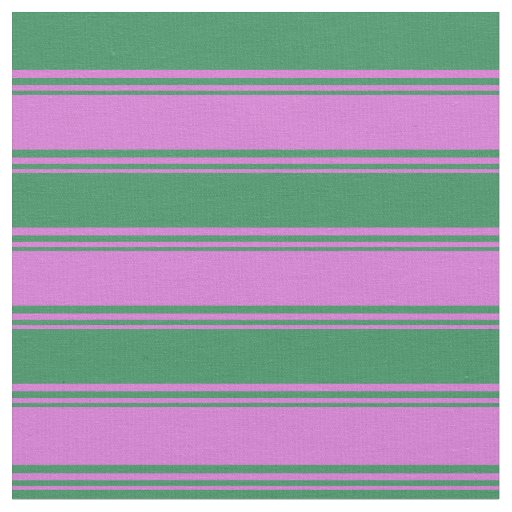 Orchid and Sea Green Lines/Stripes Pattern Fabric